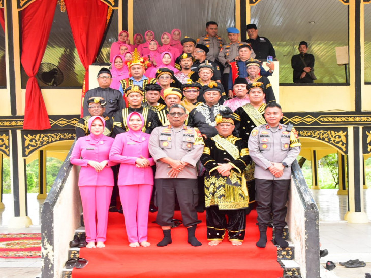 Setahun Bertugas, Kapolres Kampar Pamit dengan Pemda dan Tokoh Adat