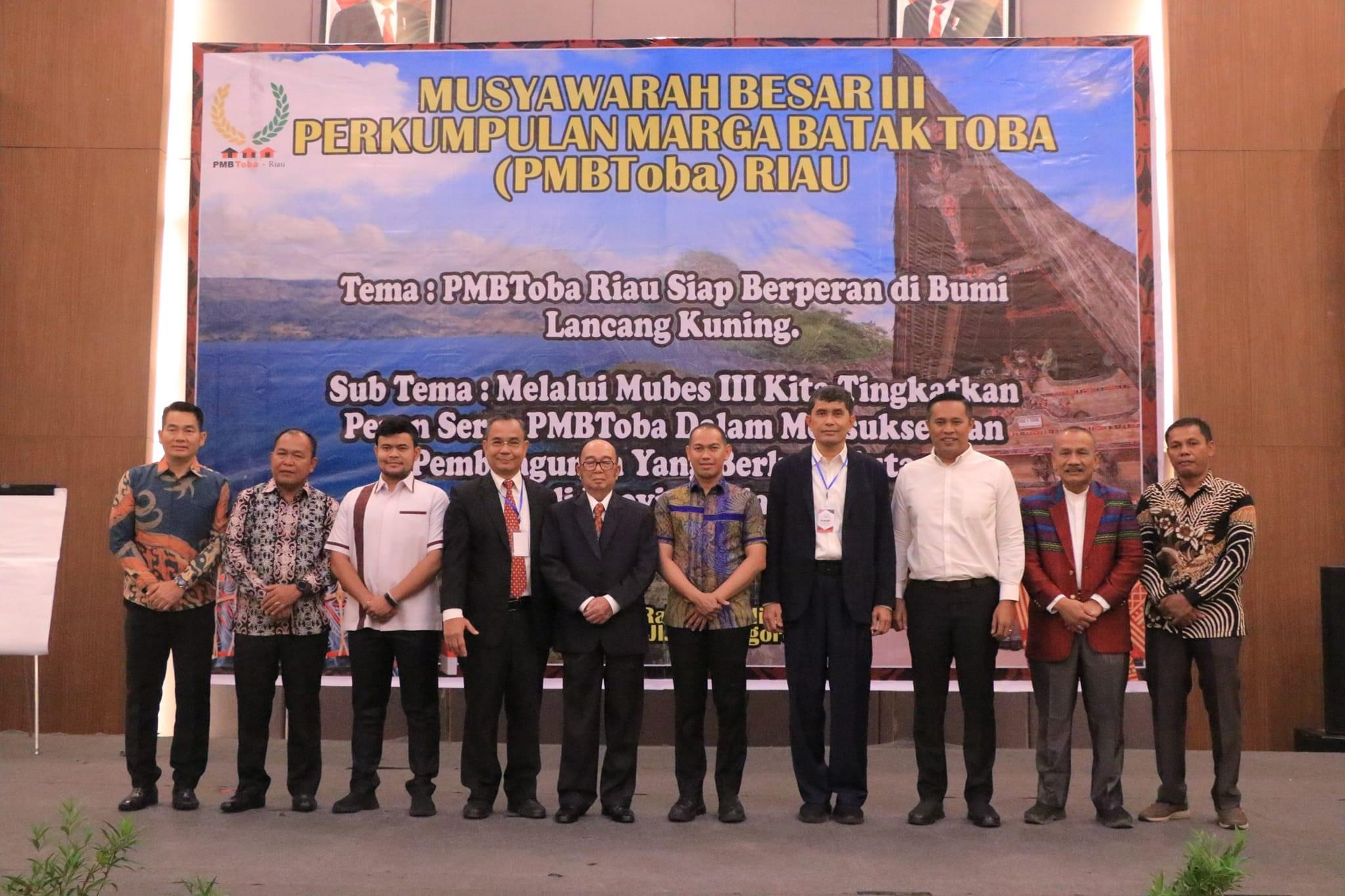 Pemko Pekanbaru Apresiasi Mubes III Marga Batak Toba