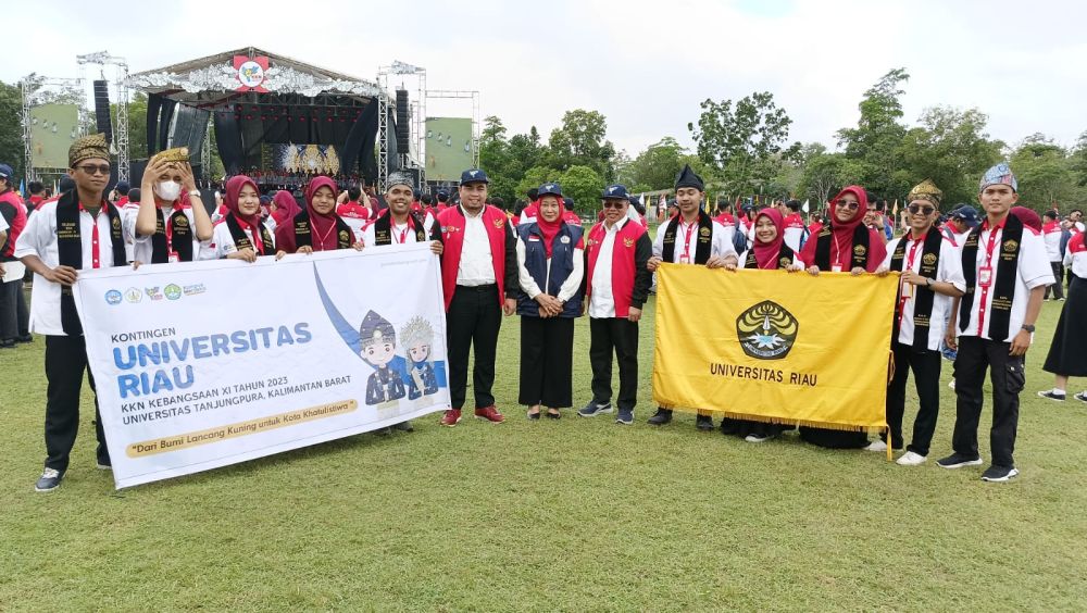10 Mahasiswa Unri Ikut KKN Kebangsaan XI di Kalimantan Barat