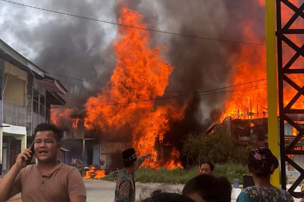 30 Rumah Terbakar di Rokan Hilir