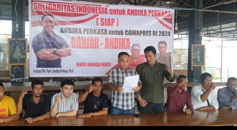 Relawan SIAP Deklarasi Andika Perkasa Cawapres Ganjar Pranowo di Riau