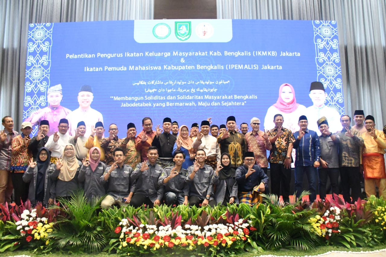 Wabup Bengkalis Lantik Pengurus IKMKB dan IPEMALIS Jakarta