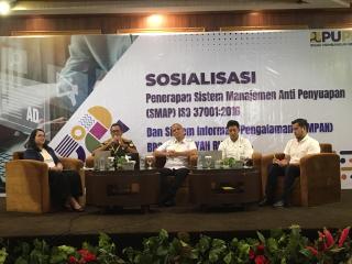 Kasi B bidang Intelijen Kejati Riau Sosialisasikan Manajemen Anti Penyuapan