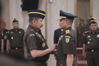 Jaksa Agung Resmi Lantik Mayjen TNI Wahyoedho Indrajit Sebagai JAM- Pidmil