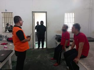 Cegah Masuknya Barang Terlarang, Blok Pengendali Narkoba Lapas Kelas II A Pekanbaru Dirazia
