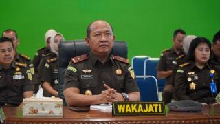 Wakajati Riau Mengikuti Kegiatan LHP BPK RI Tahun 2022 Secara VirtualÂ 