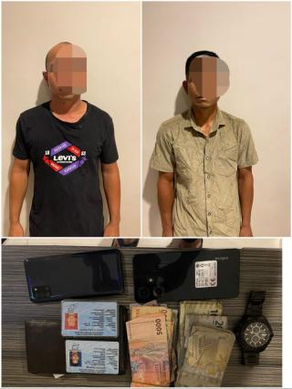Dua Pelaku Curat Diciduk Tim Gabungan Resmob Dan Polsek Ujungbatu Batu di Pekanbaru
