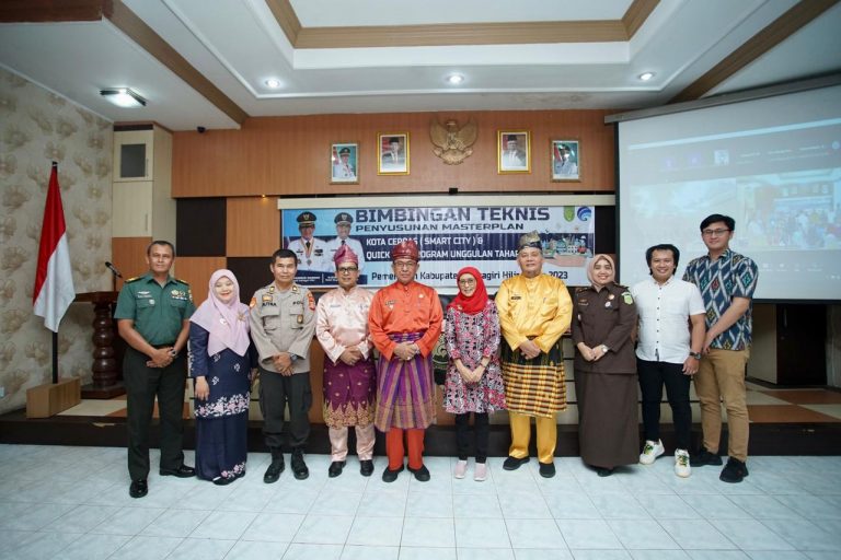 Bupati Inhil Buka bimtek Penyusunan Master Plan Smart City