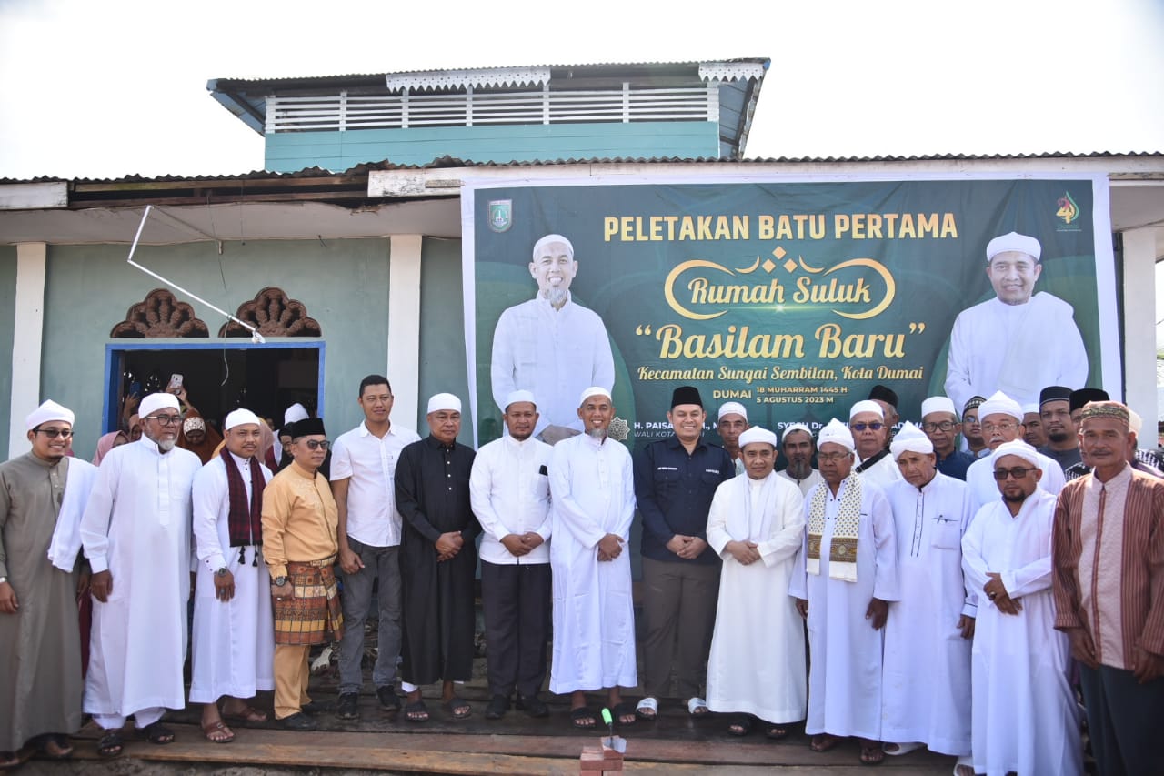 Peletakan Batu Pertama, Wali Kota Dumai Berharap Rumah Suluk Basilam Menjadi Ikon Wisata Religi