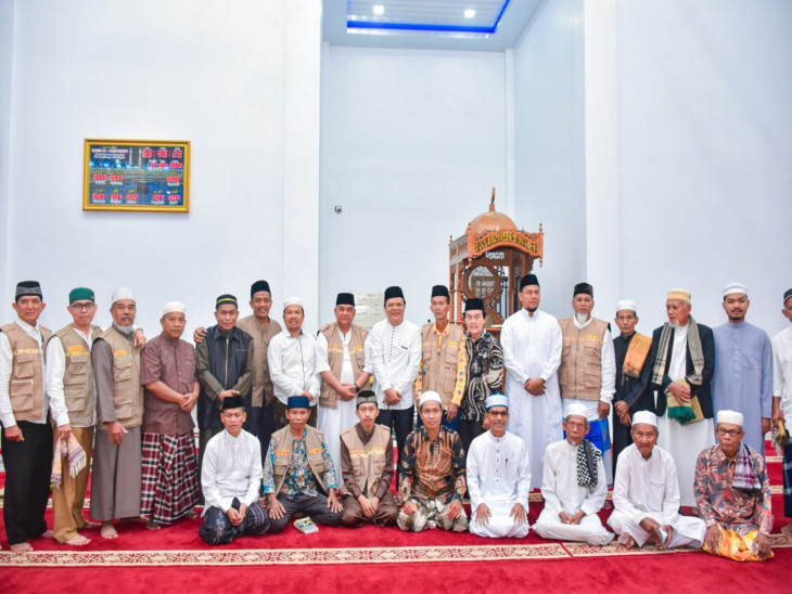 Dihadiri Langsung Wagubri, Tim GSBB Riau Hadir di Masjid Al-Mujahidin Muara Uwai Bangkinang