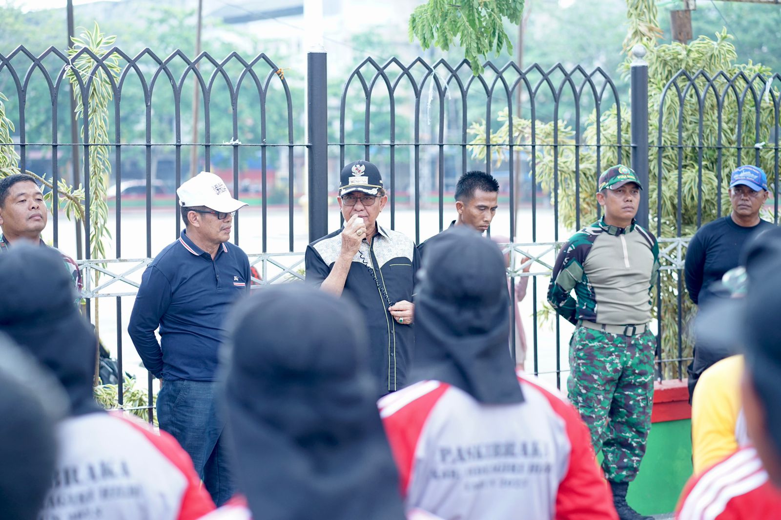 Bupati Inhil Lihat Langsung Latihan Paskibraka
