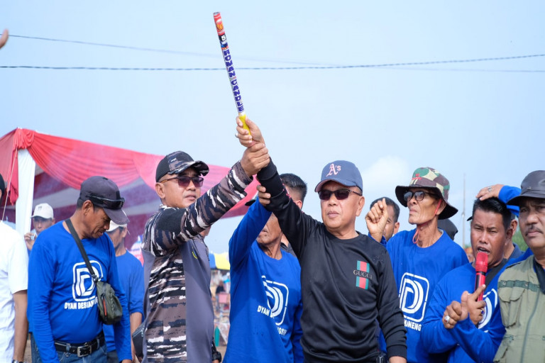 Plt Bupati Asmar Buka Lomba Mancing Timang Sungai Suir 2023