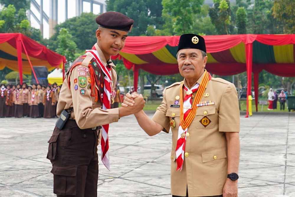 Gubernur Syamsuar Ajak Gerakan Pramuka Tetap Solid Ditahun Politik
