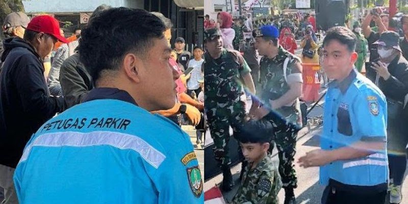 Gibran Pakai Seragam Petugas Parkir, Gibran Disuruh Jokowi Buat Sindir dan Lawan PDIP?