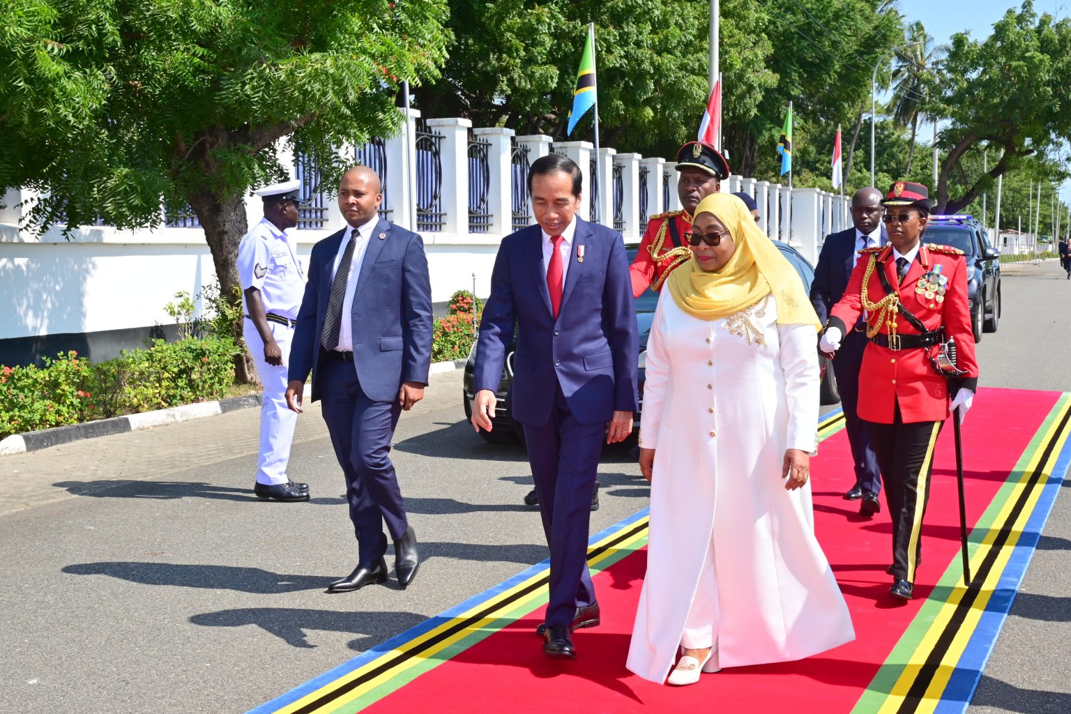 Hari Ketiga di Afrika, Presiden Jokowi Bertemu dengan Presiden Tanzania