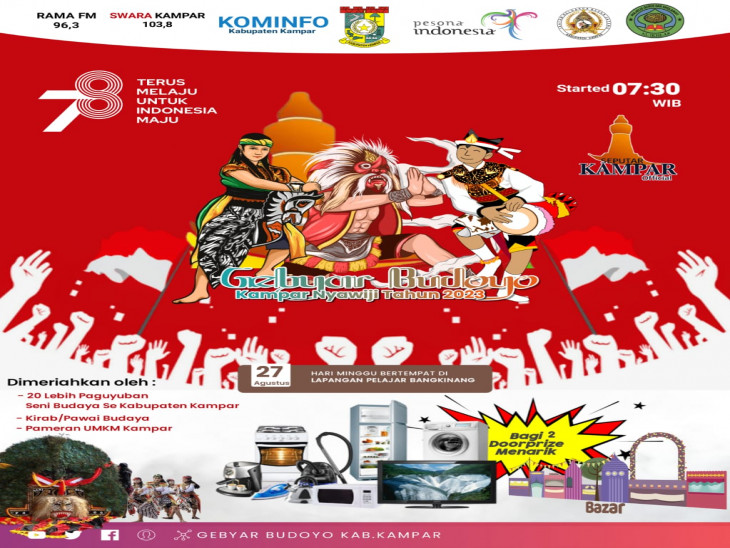 Gebyar Budaya Jawa 2023, Upaya Pekokoh Persatuan Masyarakat Kampar