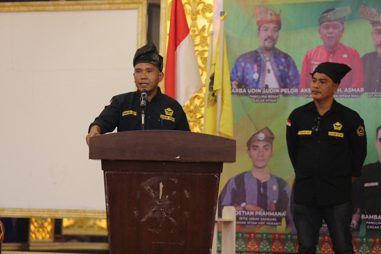 Asisten I Hadiri Pelantikan Pengurus Gagak Hitam se-Kepulauan Meranti