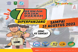 Kabar Baik! Program 7 Berkah Pajak Daerah Diperpanjang Hingga Akhir Tahun