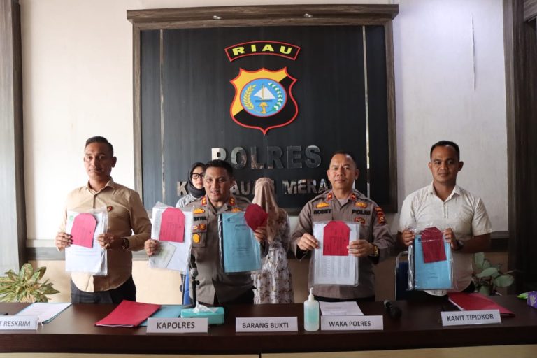 Polres Meranti Ungkap Dugaan Penyelewengan Ratusan Juta Rupiah Dana UED-SP Pelantai Mandiri