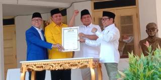 Didukung PKB, Golkar dan PAN, Prabowo Janji Tidak akan Kecewakan Partai dan Rakyat