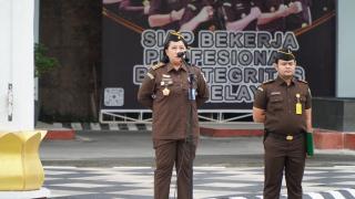 Asisten Pengawasan Kejati Riau Ingatkan Pegawai Tetap Jaga Integritas Profesional