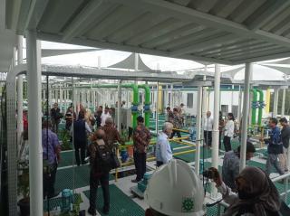 ADB Tinjau Pengolah Air Limbah di Kecamatan Tenayan Raya