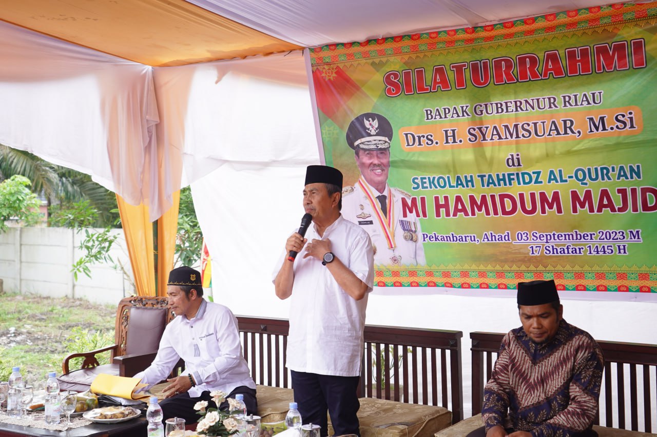 Gubri Syamsuar Sambangi Sekolah Tahfidz Alquran Mi Hamidun Majid Tenayan Raya