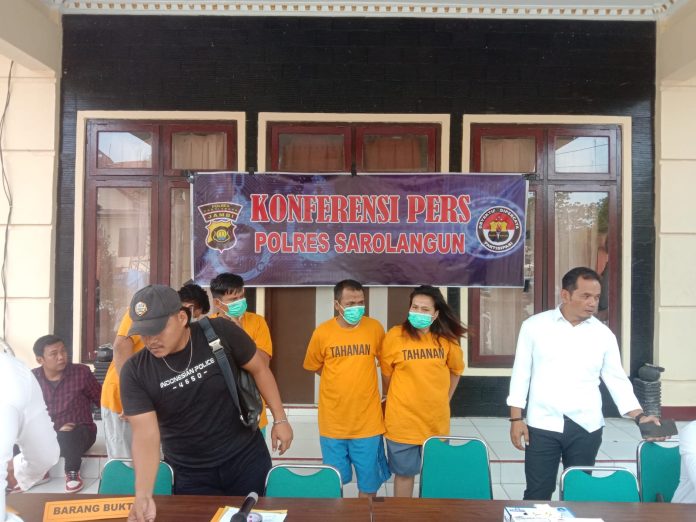Pasangan Kekasih Jaringan Narkoba Antar Provinsi dari Riau Diamankan Polres SarolangunÂ