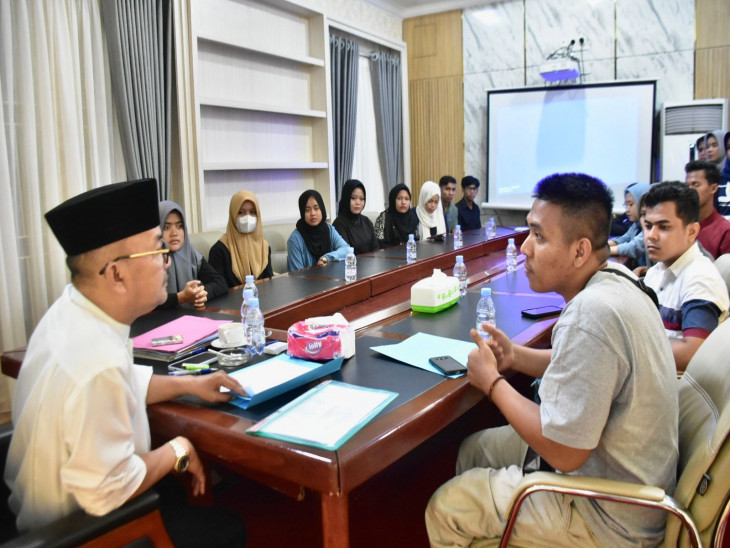 Pj Bupati Terima Audiensi Liga Mahasiswa Nasional Demokrasi Kampar