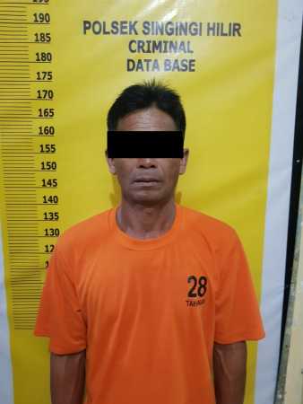 Polsek Singingi Hilir Amankan Tersangka Kasus PETI