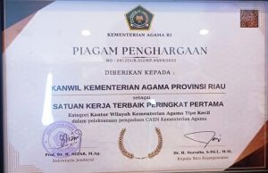 Selamat! Kanwil Kemenag Riau Raih Peringkat I Pengadaan CASN Formasi 2022