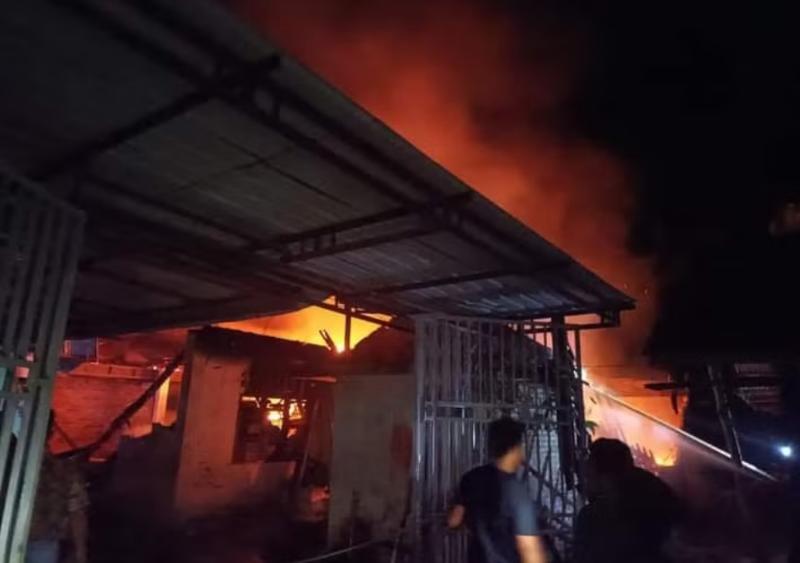 Satu Unit Rumah di Kuansing Riau Ludes Terbakar, Diduga karena KorsletingÂ