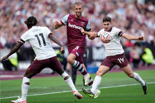 Premier League: Tuan Rumah West Ham Dihajar Manchester City dengan Skor 1-3