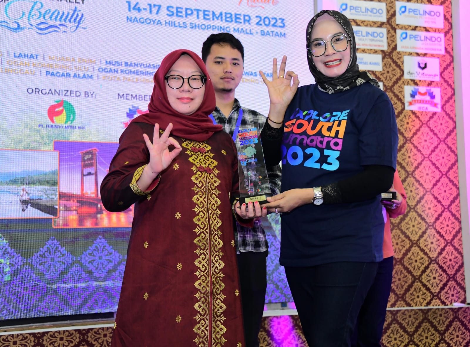 Bengkalis Terbaik Satu Bidang Informasi Perdagangan Pada Pameran Explore South Sumatera 2023