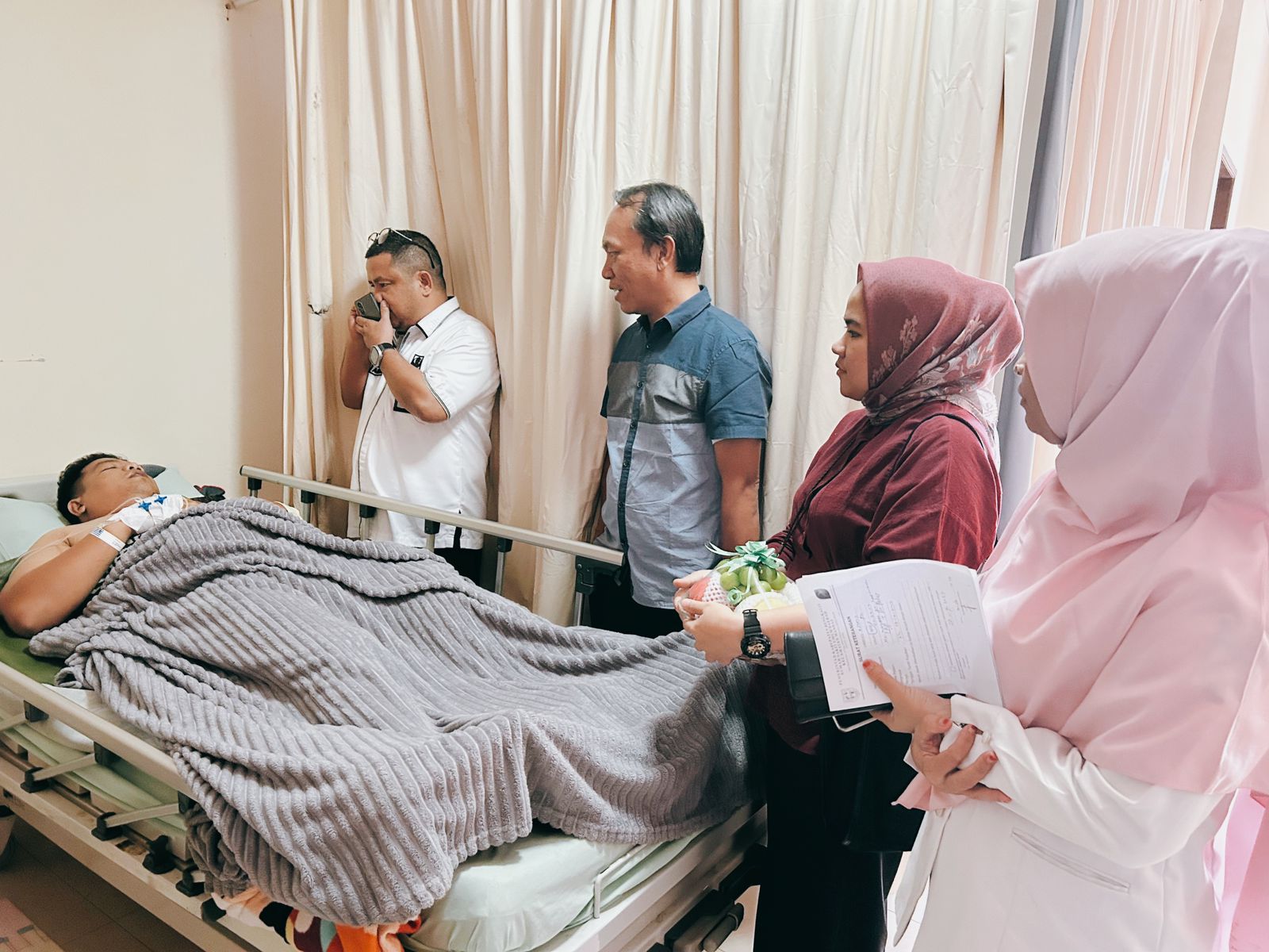 Pastikan Pelayanan Terbaik, BPJamsostek Duri Kunjungi Korban Kecelakaan Kerja di RSUD Mandau