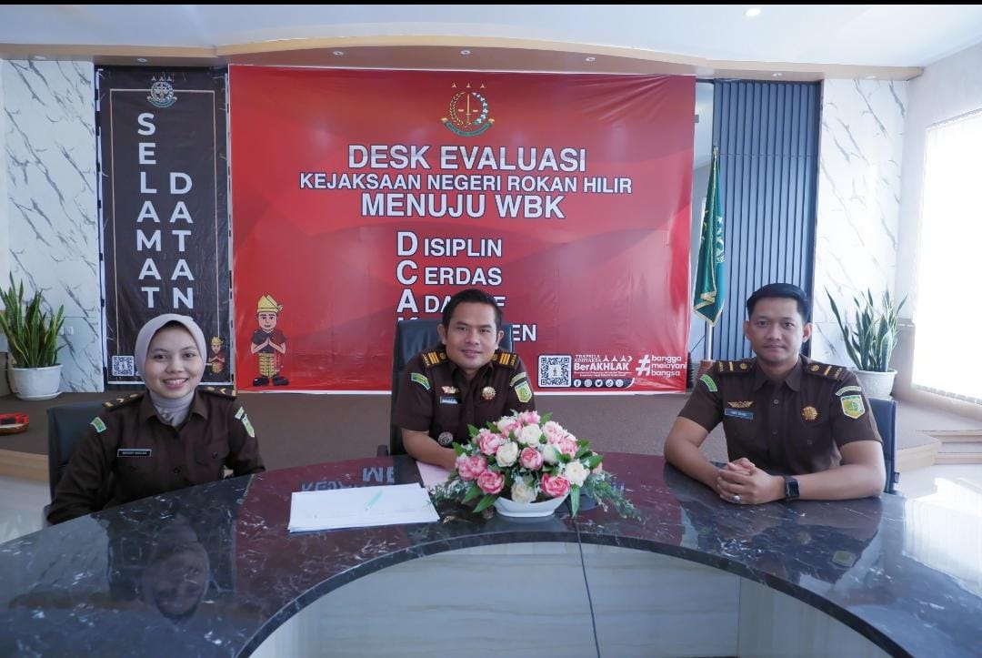 Secara Virtual, Kajari Rohil Mengikuti Rapat Validasi Data Piutang UP Periode Triwulan III Tahun 202