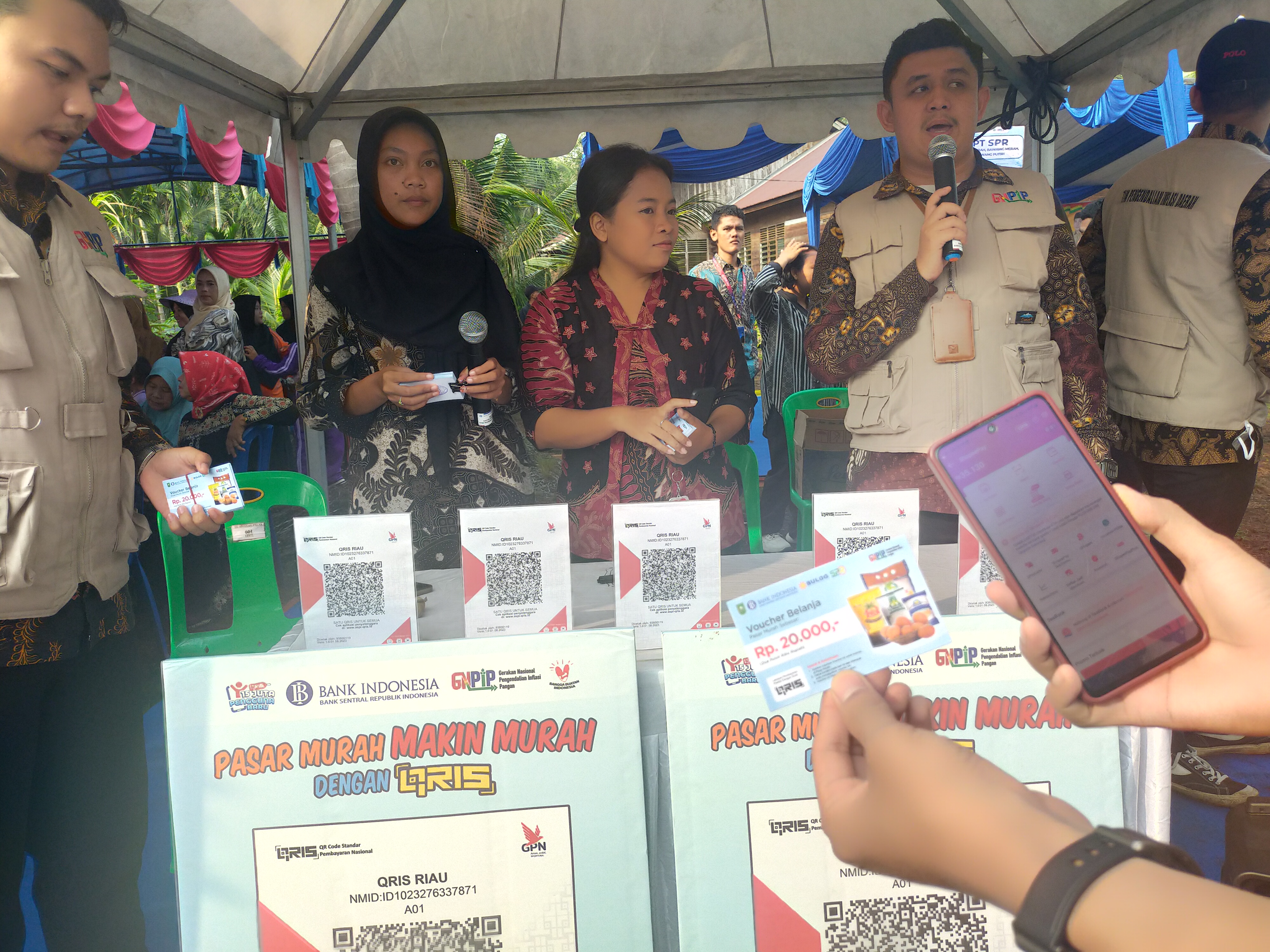 Belanja di Pasar Murah Bengkalis Makin Murah dengan QRIS