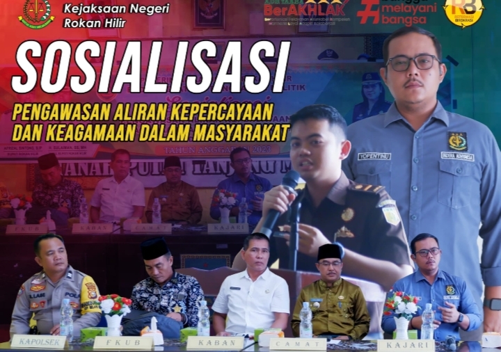 Kasi Intel Kejari Rohil Menjadi Narasumber Sosialisasi Pakem