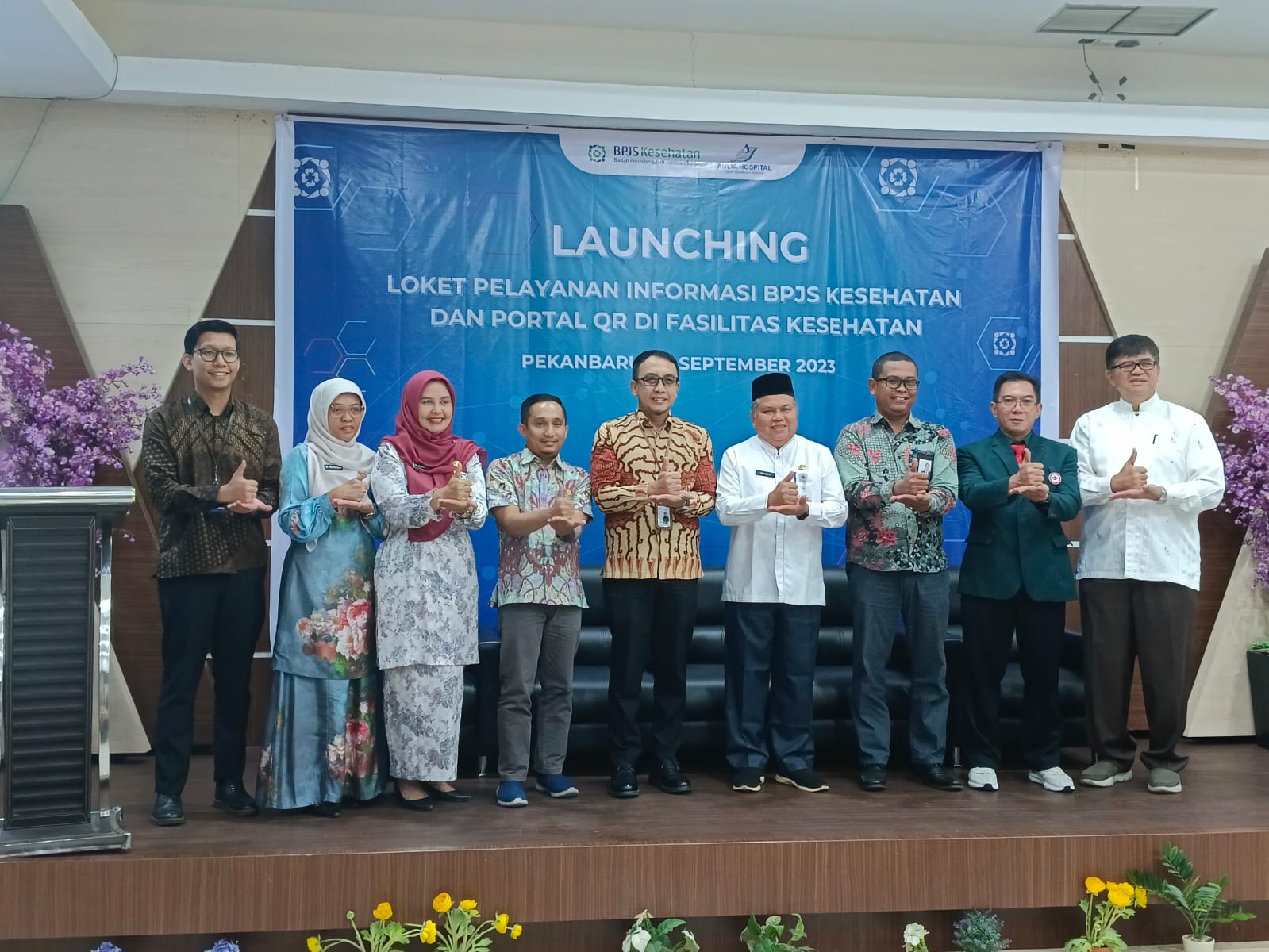 Pemko Pekanbaru Apresiasi Launching Loket Layanan Informasi BPJS di RS Aulia