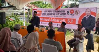 Reses Sabarudi, Banjir Masih Jadi Keluhan Masyarakat RW 10 Sialang Sakti