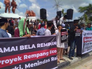 Dukung Pulau Rempang, Ratusan Massa GMMK di Pekanbaru Gelar AksiÂ 