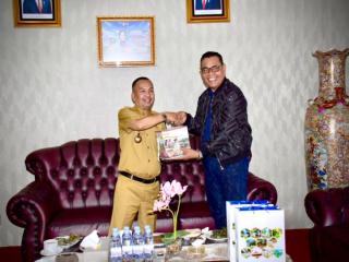 Pj Bupati Sambut Kunjungan Bupati Solok ke Kampar