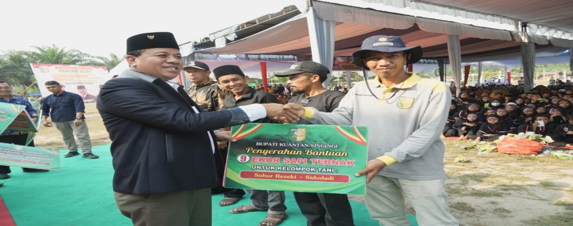 Buka Jambore Silat di Hulu Teso, Bupati Serahkan Bantuan Ternak