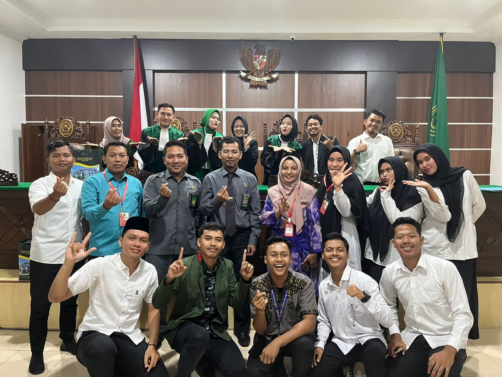 Mahasiswa Hukum Ekonomi STIE Syari’ah Bengkalis Lakukan Praktek Peradilan Semu di PA