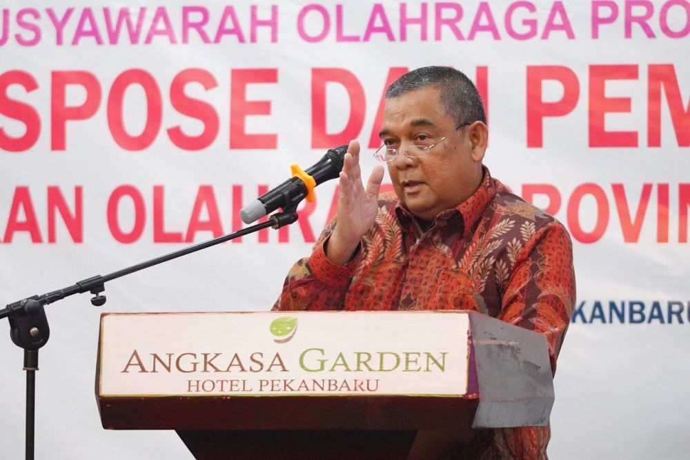 Ini Pesan Wagubri Edy Natar Saat Membuka Musyawarah KONI Riau