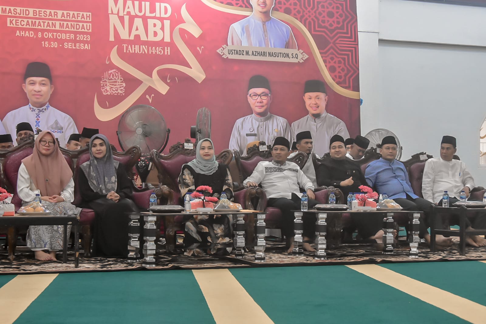 Bupati Bengkalis Kasmarni Hadiri Peringatan Maulid Nabi Muhammad SAW