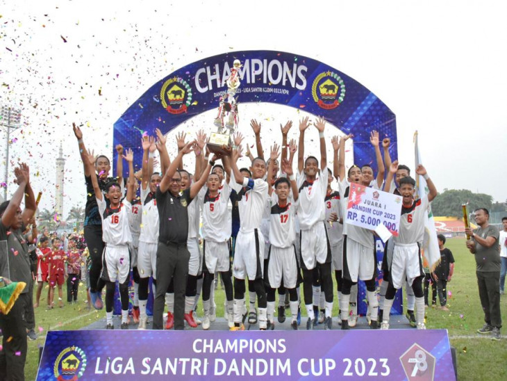 PP Daarun Nahdhah Bangkinang Juara Liga Santri Piala Dandim 0313/KPR