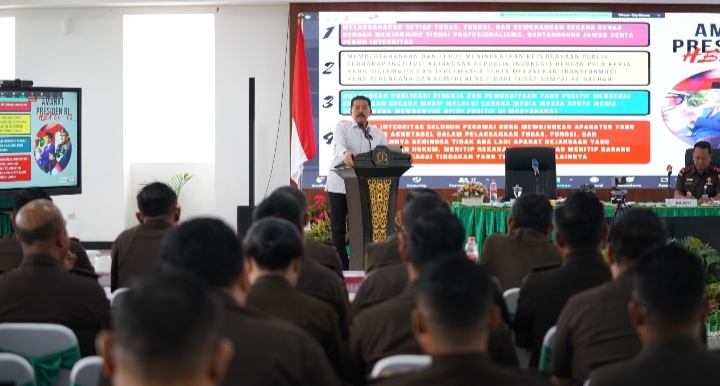 Jaksa Agung ST Burhanuddin Sampaikan Arahan Terkait Publikasi Kinerja dan Persiapan Pemilu 2024