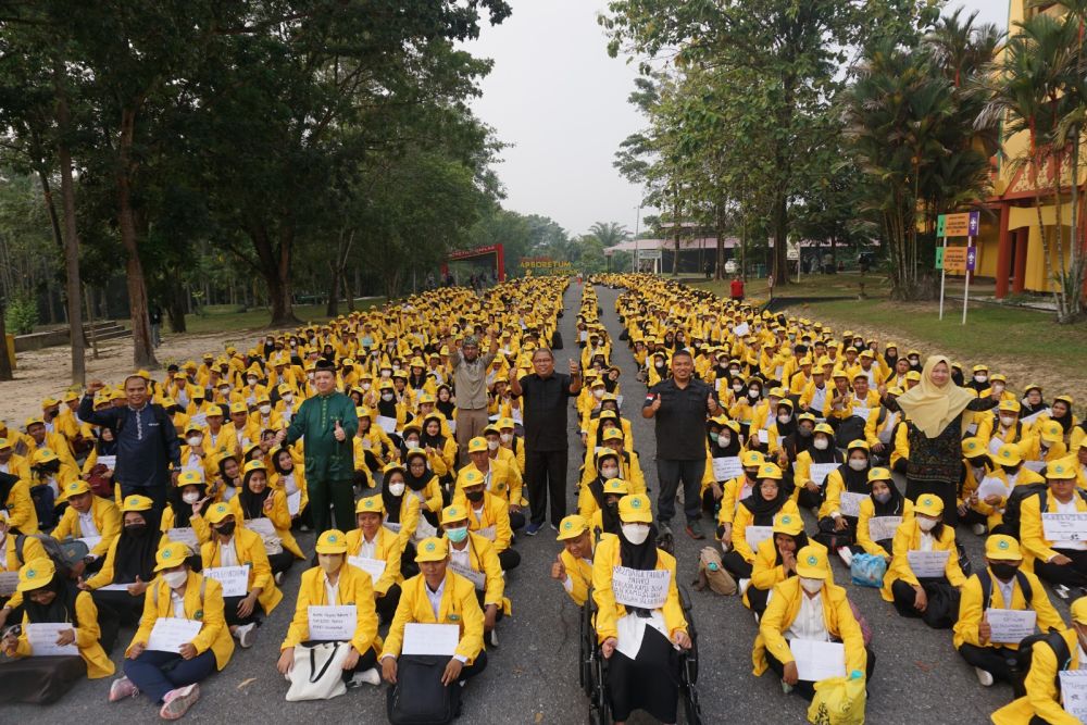 Ribuan Mahasiswa Baru Universitas Lancang Kuning Ikuti Kegiatan Pengenalan Kampus