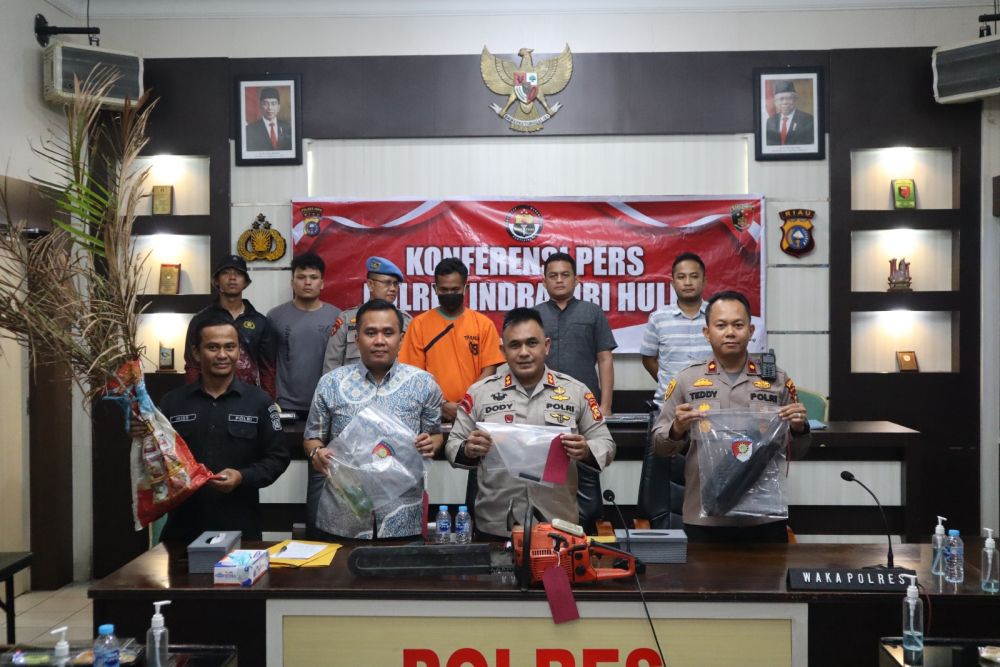 Polisi Tangkap Pelaku Bakar 10 Ha Lahan di InhuÂ